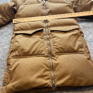 Kids medium long Brown Puffer Jacket duck down